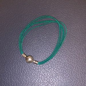 Pandora Teal Strands Bracelet